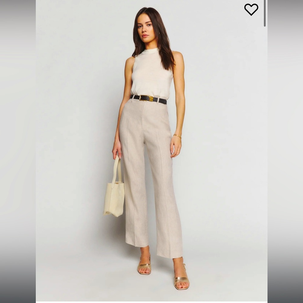 Reformation Freddie Linen Pants - 6 (new with tags)